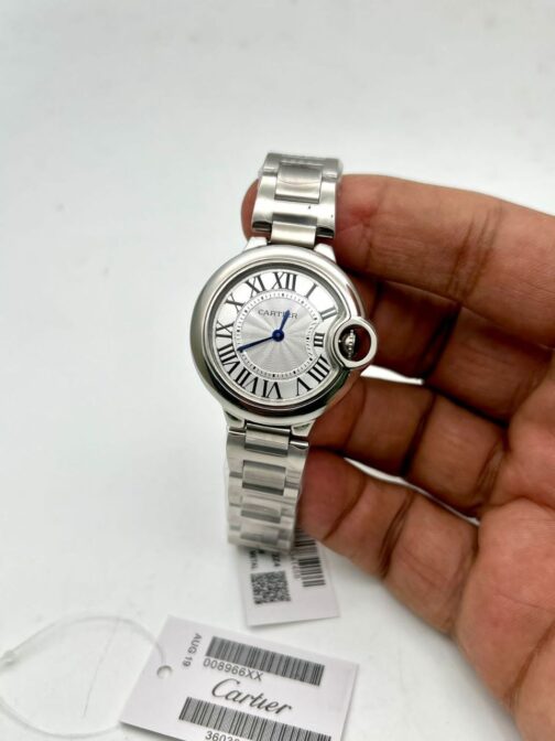 Cartier Swiss Pink Dail Stainless Steel Watch For Ladies 12