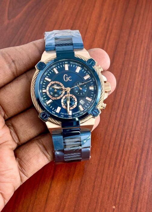 Gc Couple Swiss Blue Dail Quartz Watch For Men 5