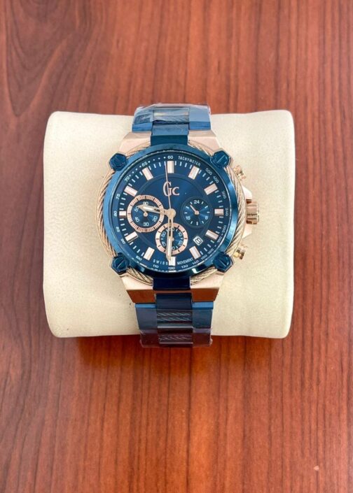 Gc Couple Swiss Blue Dail Quartz Watch For Men 5 - Image 2
