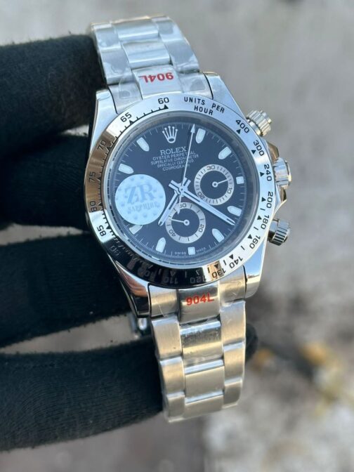Rolex Daytona Cosmograph Black Dail Pure Swiss ETA Automatic Watch 116