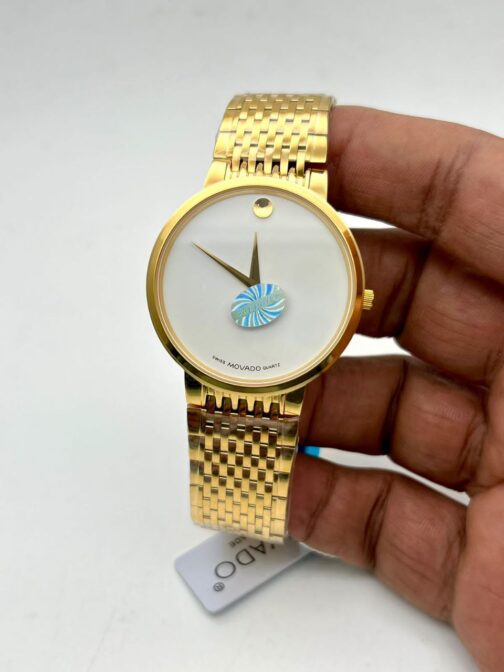 Movado Swiss Made Golden-White Dail Watch 12