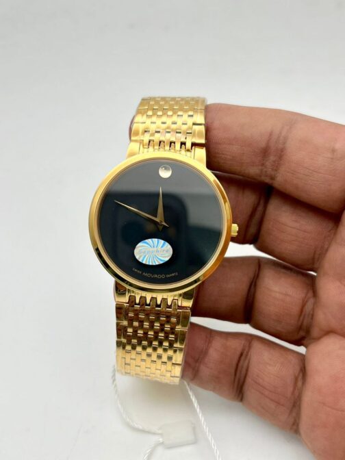 Movado Swiss Made Golden-Black Dail Watch 14