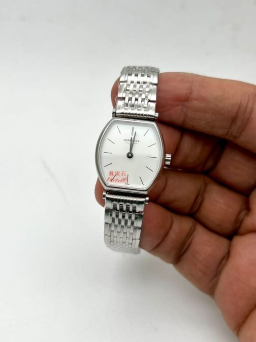 Longines Swiss White Dail Stainless Steel Watch For Ladies 15