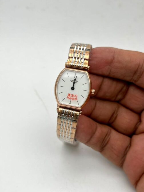 Longines Swiss White Dail Dual Tone Watch For Ladies 16