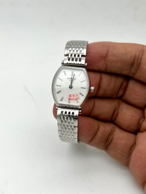 Longines Swiss White Dail Stainless Steel Watch For Ladies 19