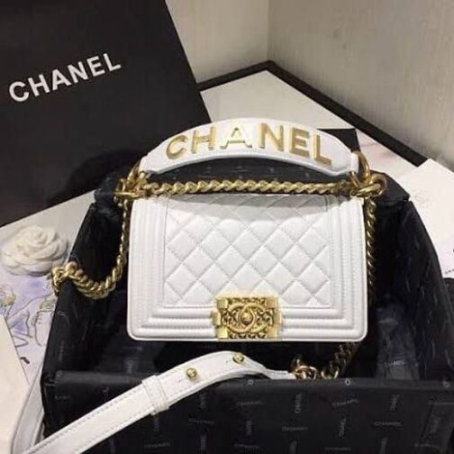 CHANEL  LEBOY 12A HIGH QUALITY LEATHER BAG 3